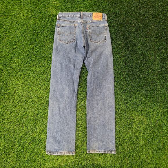 LEVIS 505 Jeans 30x32 Straight Faded Medium-Wash Sanded - Picture 2 of 16